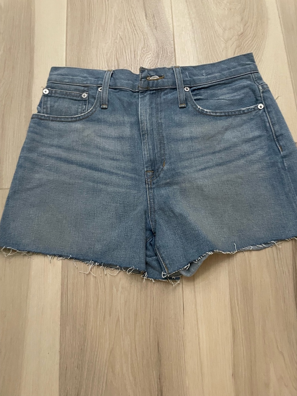 Madewell Faded Blue Cutoff Denim Shorts